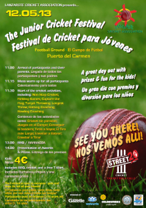 Junior Cricket Festival Lanzarote 2