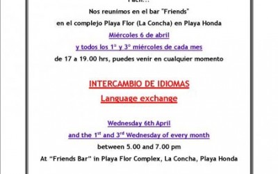Language Exchange – Playa Honda, Lanzarote