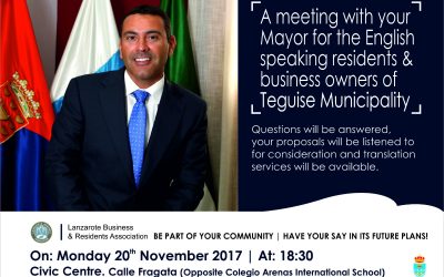 Meeting with Teguise Mayor
