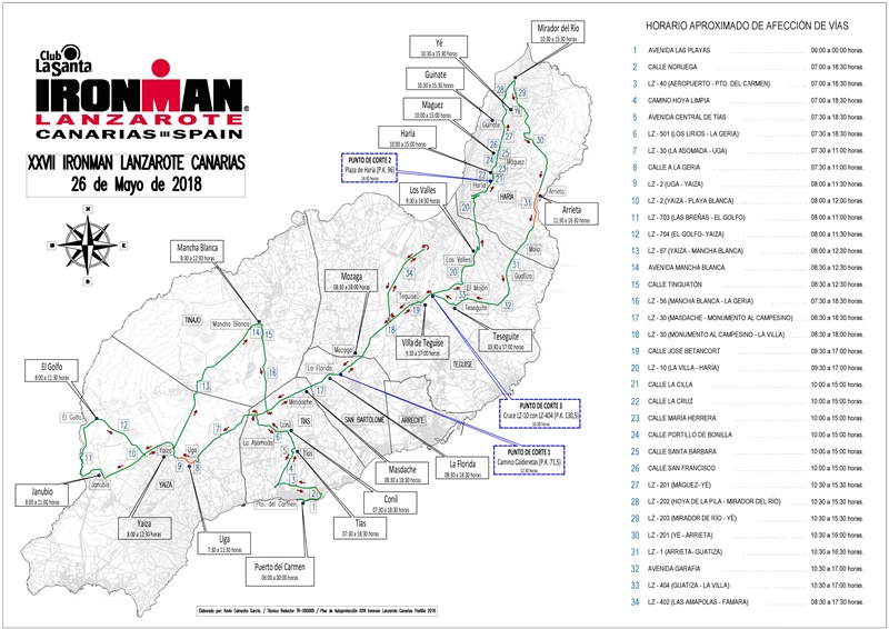 know all the routes that will allow you to ride this Saturday during the Ironman