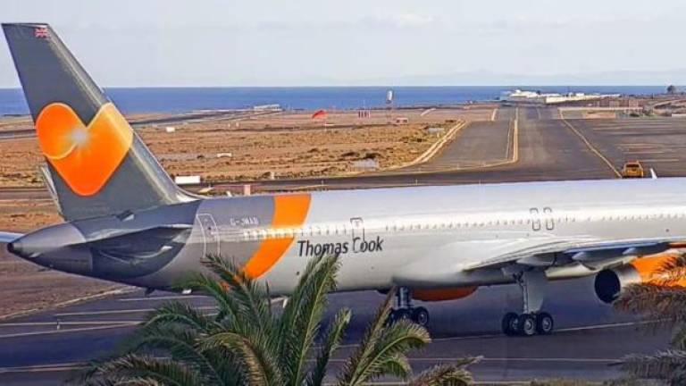 Emergency landing in Lanzarote