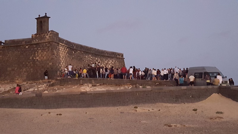 Do you know how many people saw the lunar eclipse in Arrecife