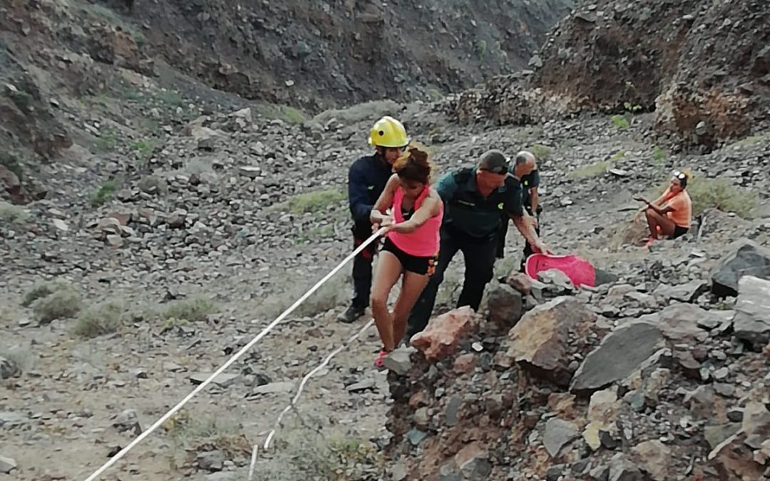 Rescued two women “trapped” in the cliff of Famara