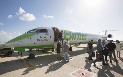 3,000 seats at 30 euros for national and international Binter routes