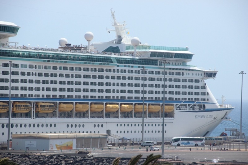 Cruise ship record in the port of Arrecife