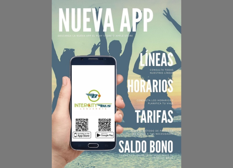 Lanzarote launches a free mobile application for interurban public transport