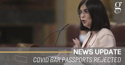 COVID BAR PASSPORTS REJECTED